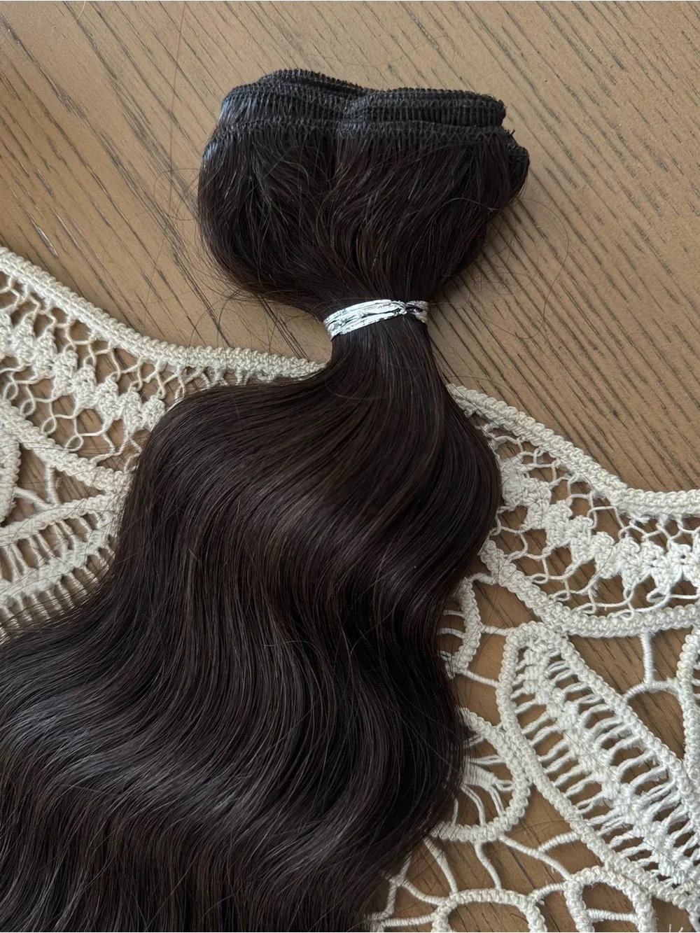 100% Human Hair Weft Extensions #2 Dark Brown 18” 100g Body Wave